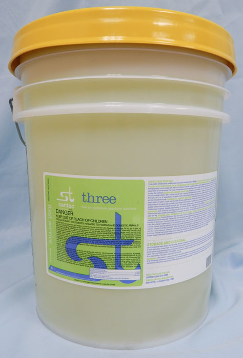 opaque bucket with yellow lid, light green label - SANTEC RESOLVE 3
